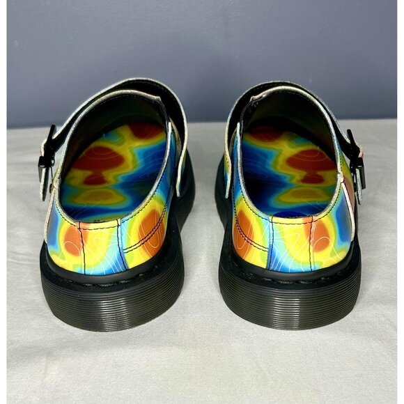 Dr. Martens Clogs Shoes Mens 9 Isham Genix Multicolor Heat Map Slingback Mule - Picture 5 of 12
